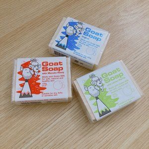 3 Goat Soap Australia's 3.5 oz moisturizing goat milk soaps